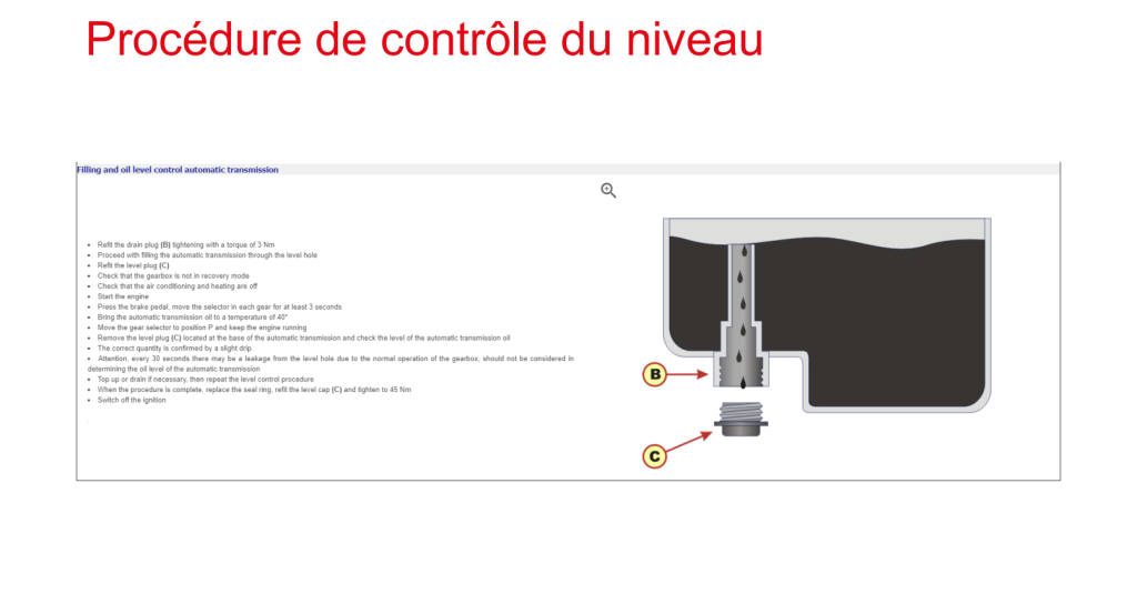 Base de données ATF pour la station de vidange Launch