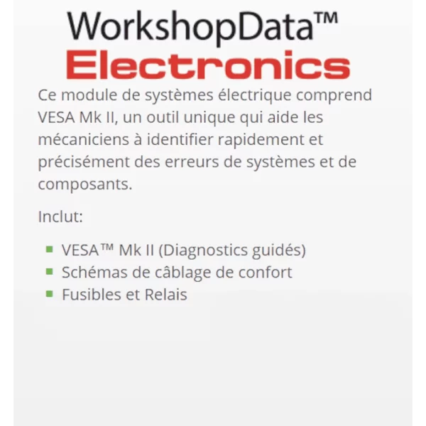 Base de données VL ÉLECTRONIQUE