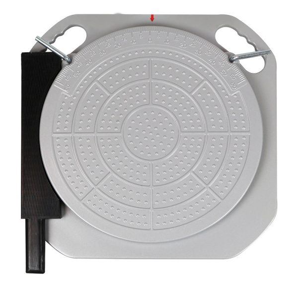 Jeu de deux plateaux pivotants inoxydables 400 * 400 * 55 mm