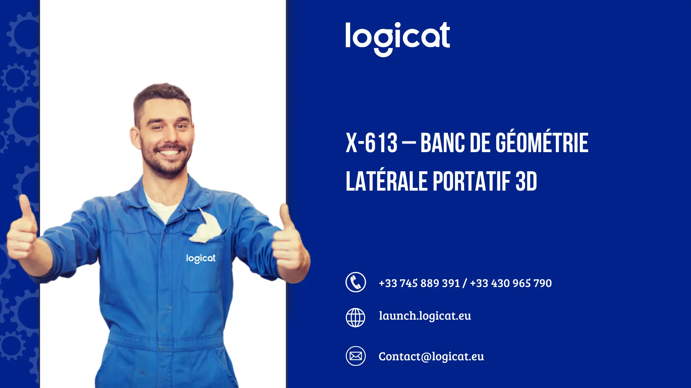 Banc de géométrie 3d latérale